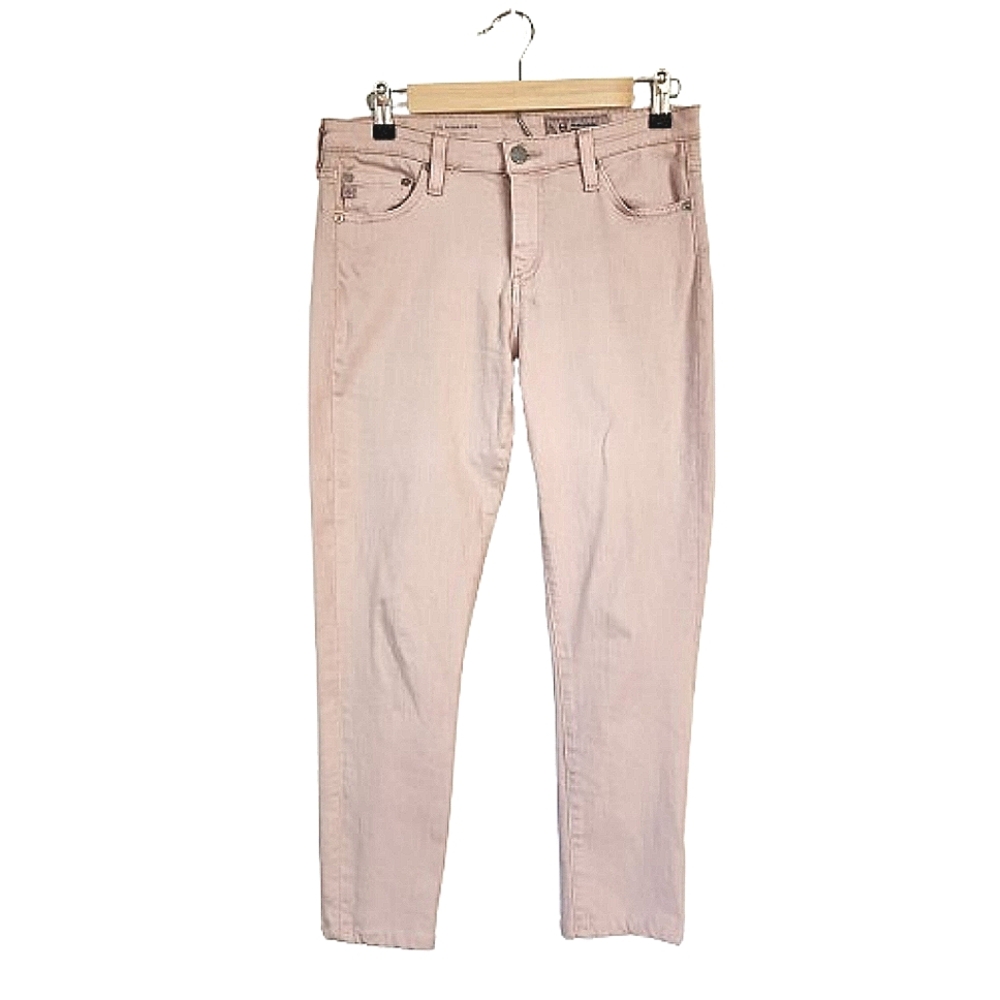 AG Adriano Goldschmied Pink Prima Cigarette Ankle Stretch Jeans Size 28R